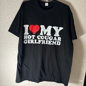 Black Graphic Tee with Bold Statement